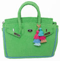 Seaside Terrycloth Tote - LIME