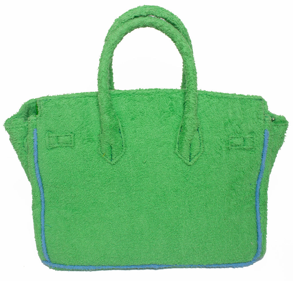 Seaside Terrycloth Tote - LIME