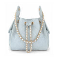 Bayshore Terry Cloth Bucket Bag Small - Light Wash Denim