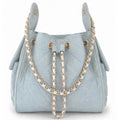 Bayshore Terry Cloth Bucket Bag Medium - Light Wash Denim