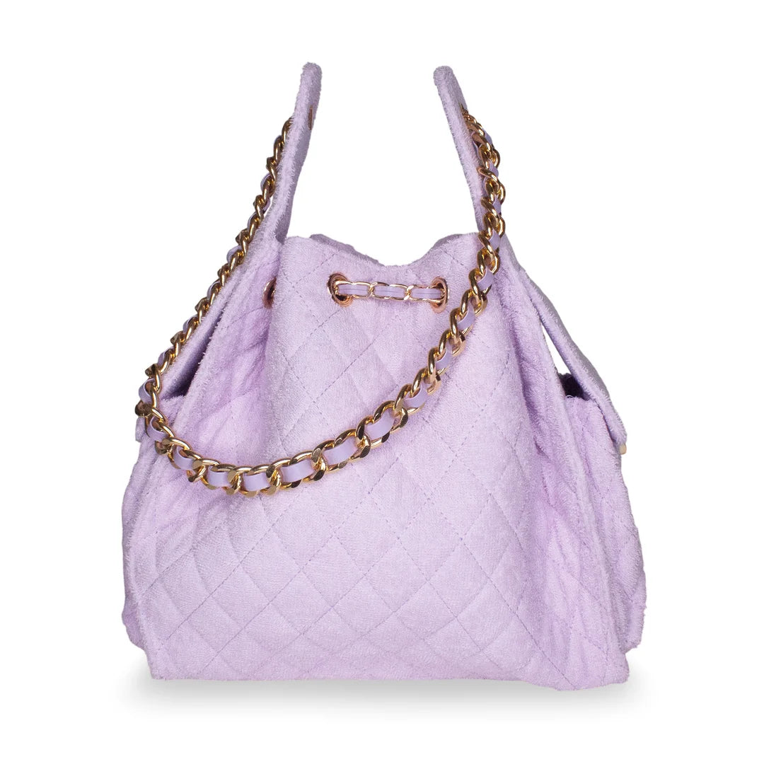 Bayshore Terry Cloth Bucket Bag Medium - Lilac