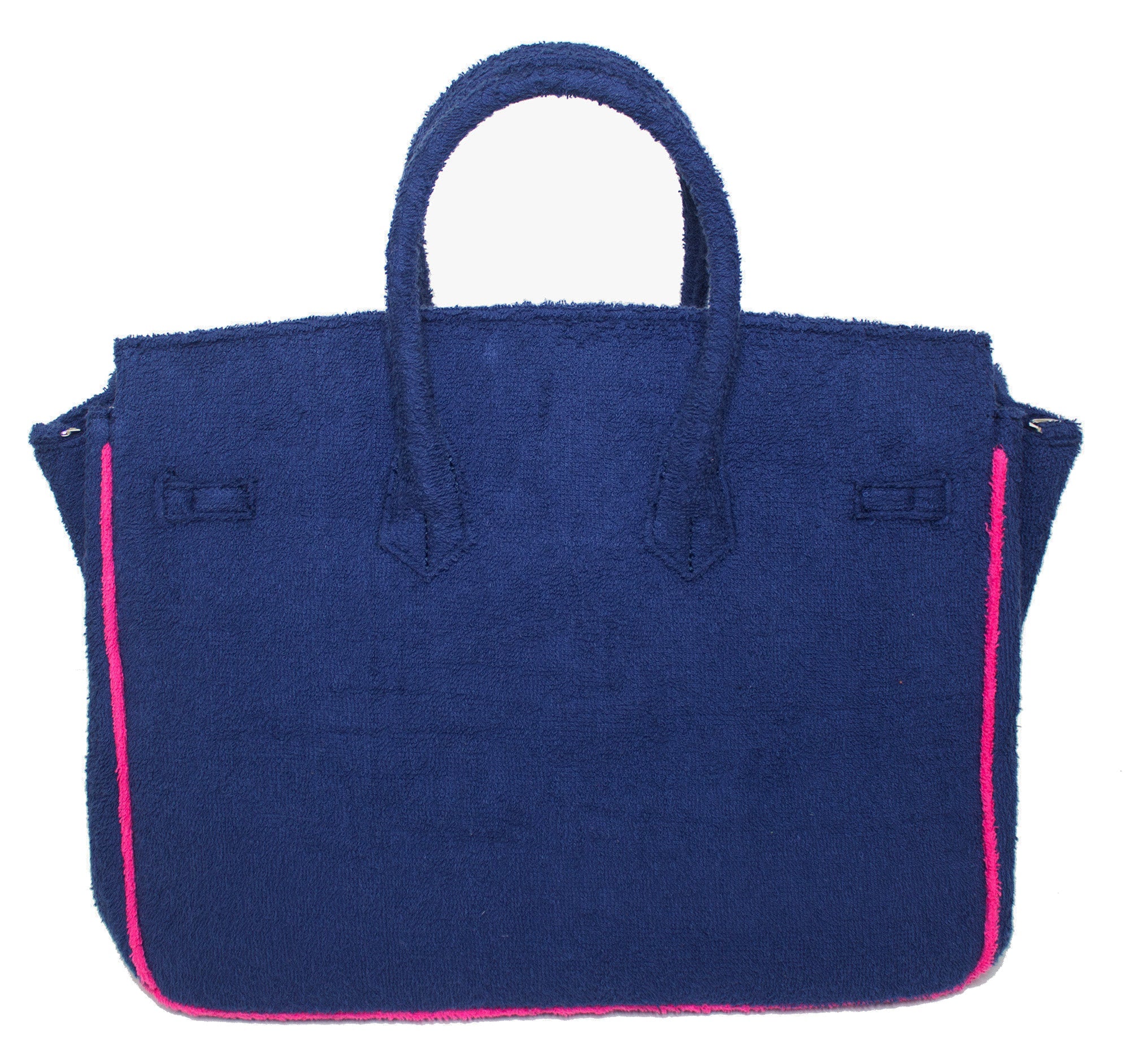 Seaside Terrycloth Tote - NAVY