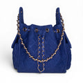 Bayshore Terry Cloth Bucket Bag Small - Navy