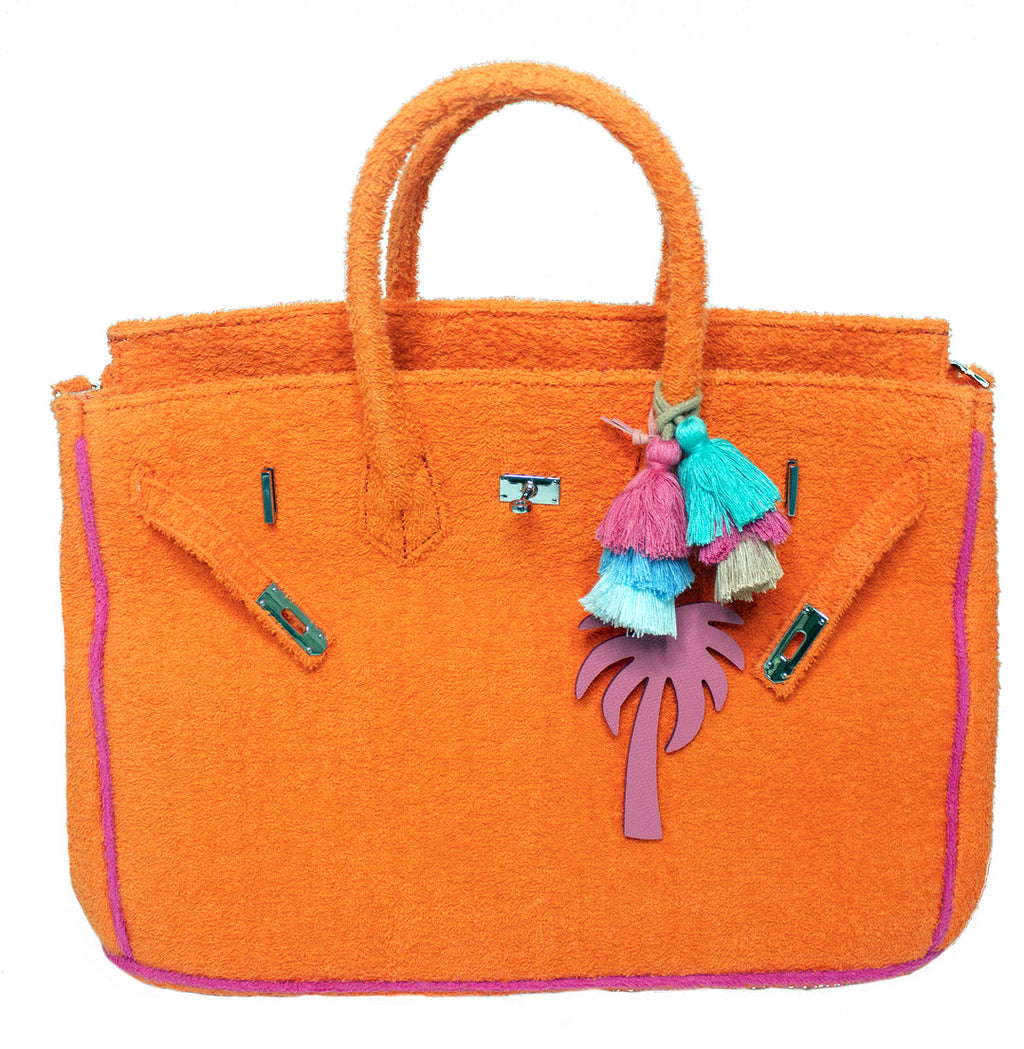 Seaside Terrycloth Tote - ORANGE PEEL