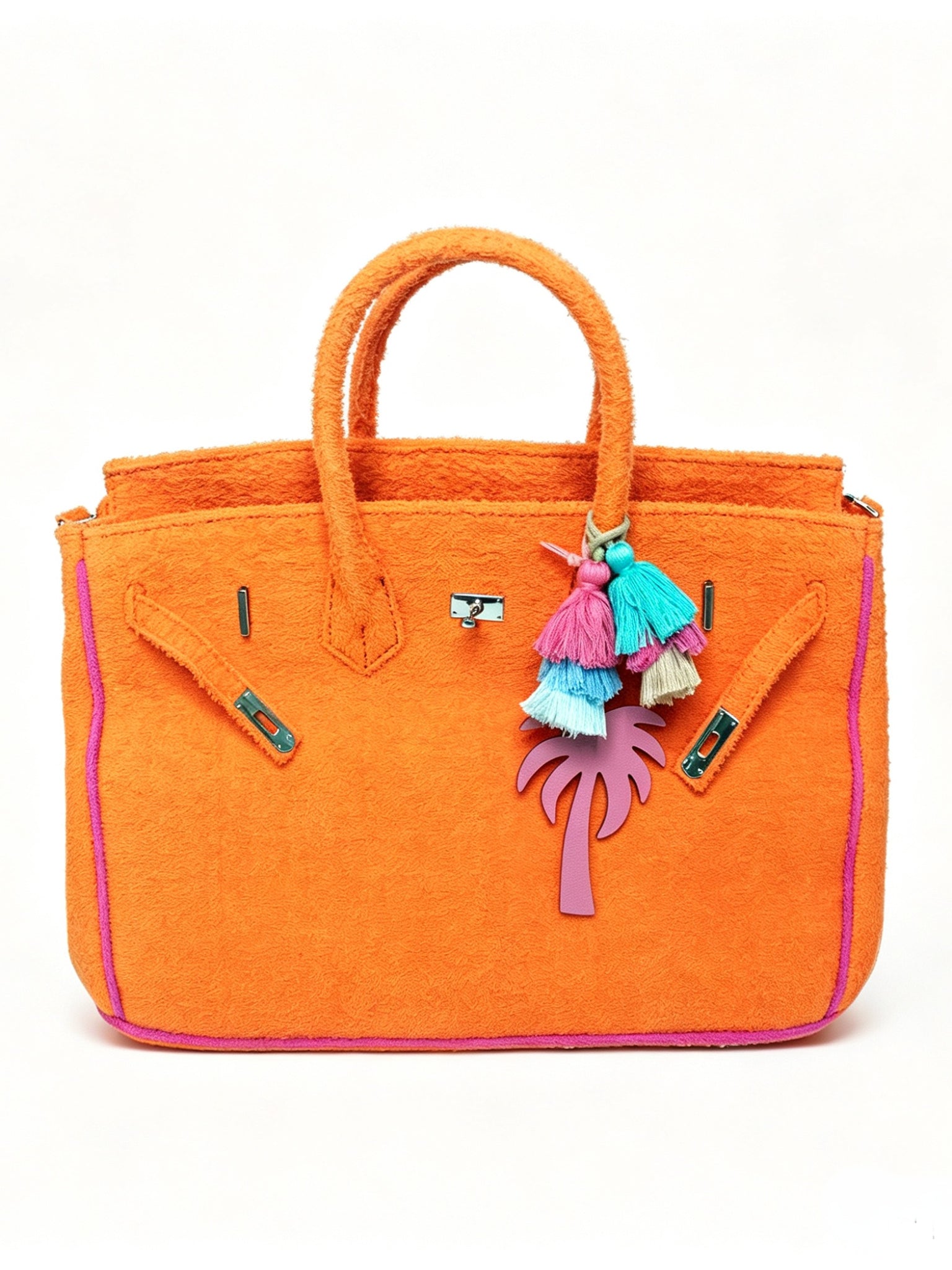 Seaside Terrycloth Tote - ORANGE PEEL