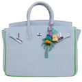 Seaside Terrycloth Tote - POWDER BLUE