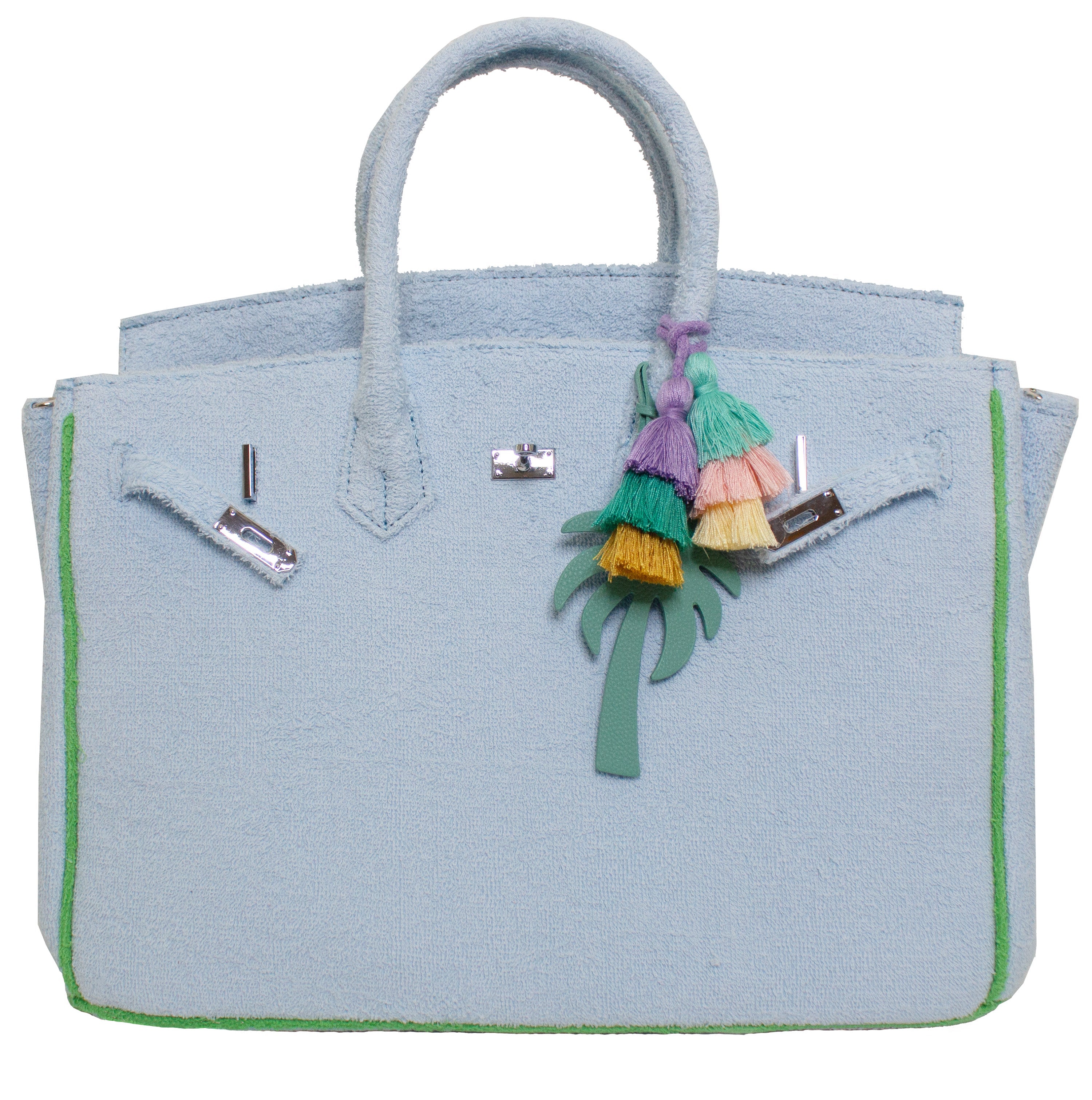 Seaside Terrycloth Tote - POWDER BLUE
