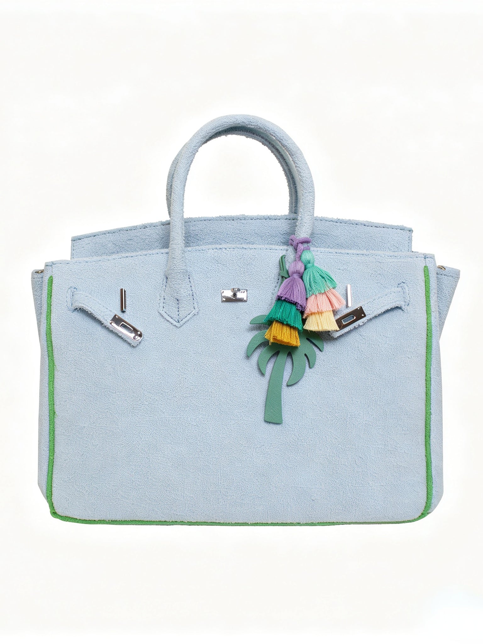 Seaside Terrycloth Tote - POWDER BLUE