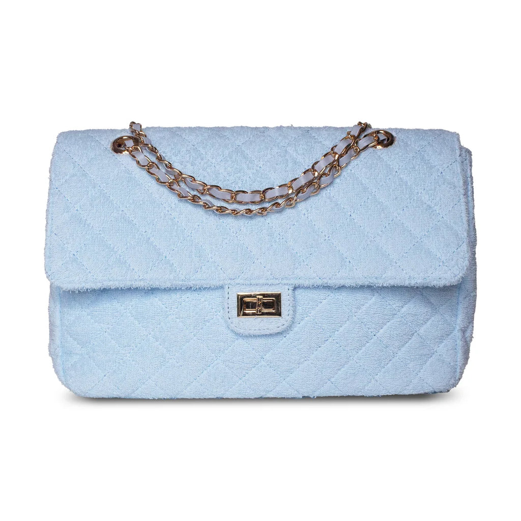 Shoreline Terry Cloth Shoulder Bag Medium - Powder Blue
