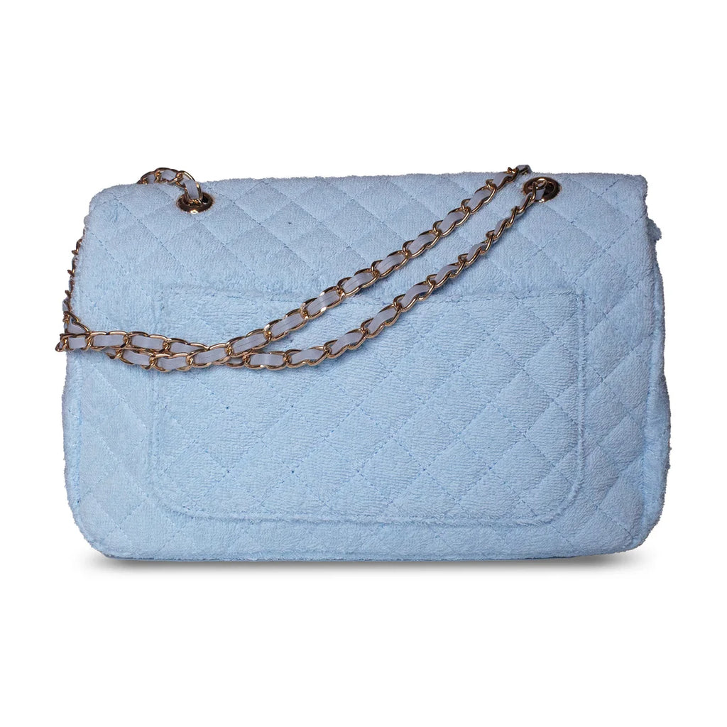 Shoreline Terry Cloth Shoulder Bag Medium - Powder Blue