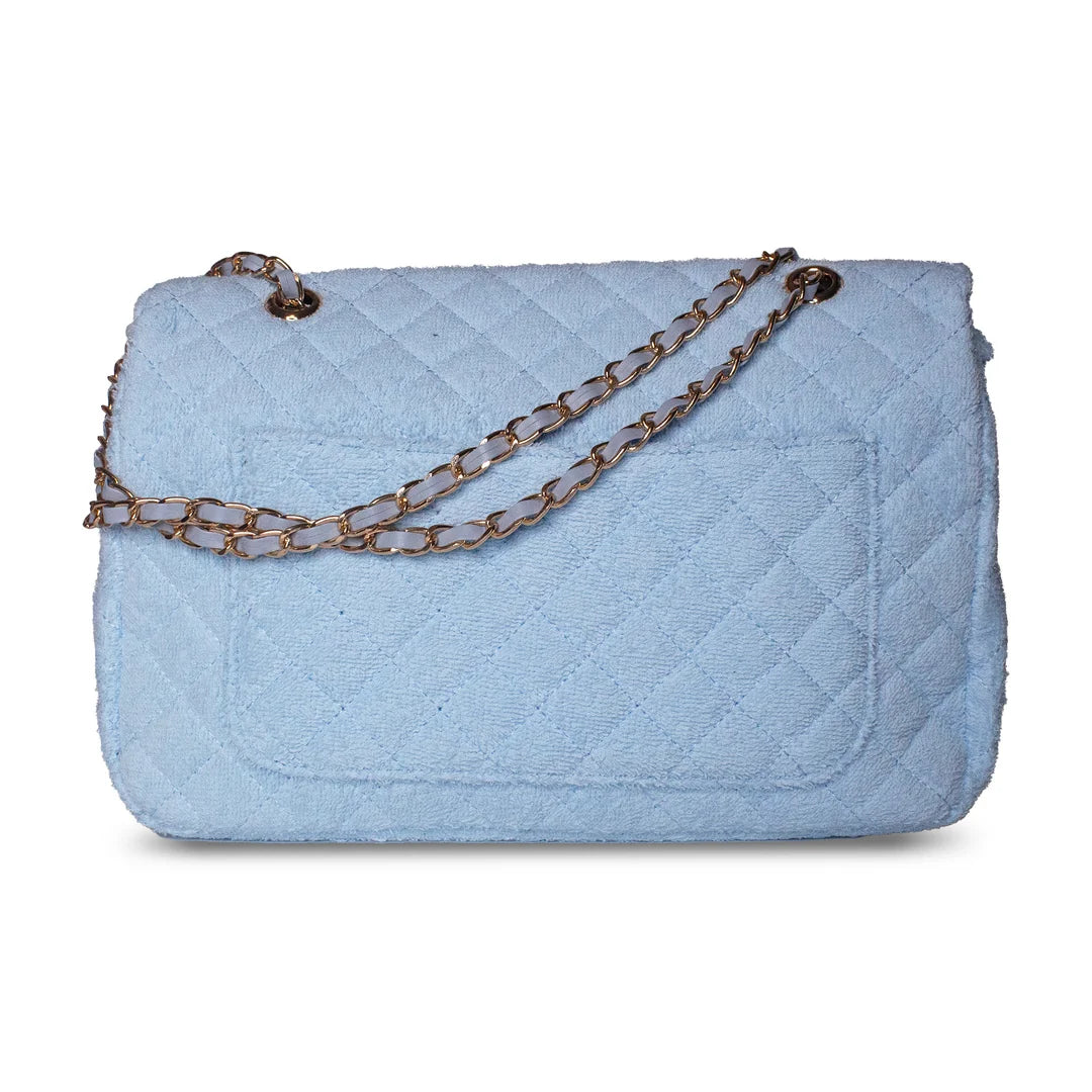 Shoreline Terry Cloth Shoulder Bag Medium - Powder Blue