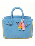 Seaside Terrycloth Tote - SKY BLUE