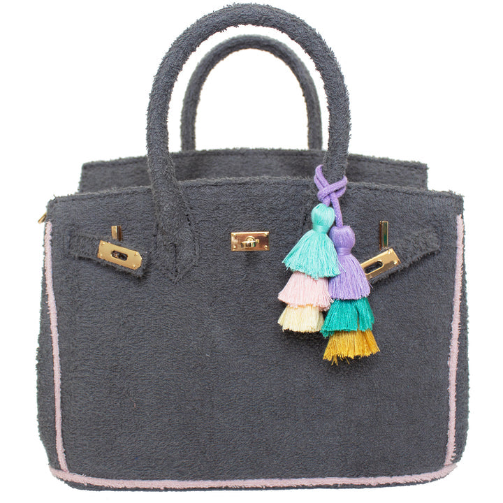 Seaside Terrycloth Tote - SLATEGREY