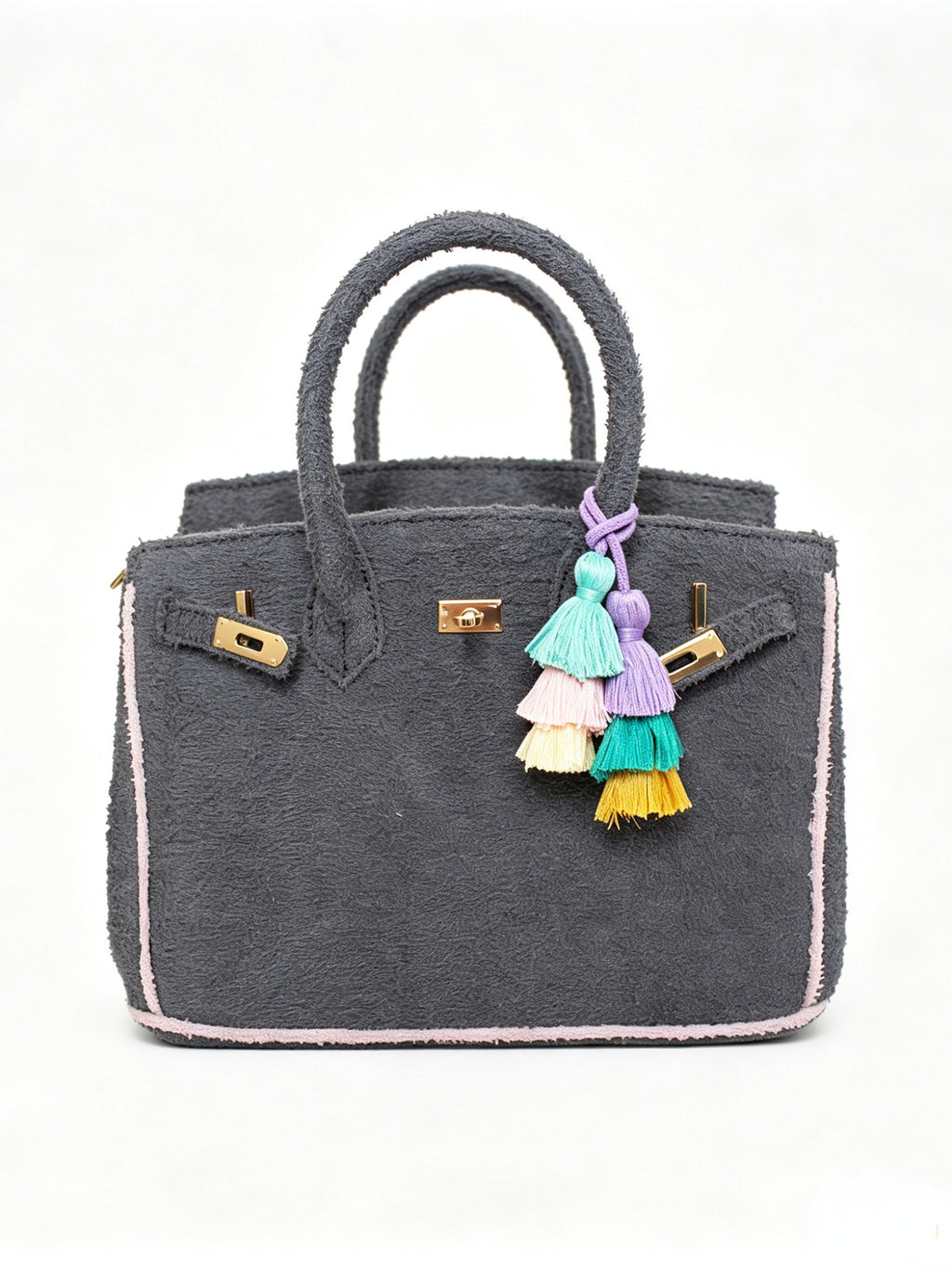 Seaside Terrycloth Tote - SLATEGREY