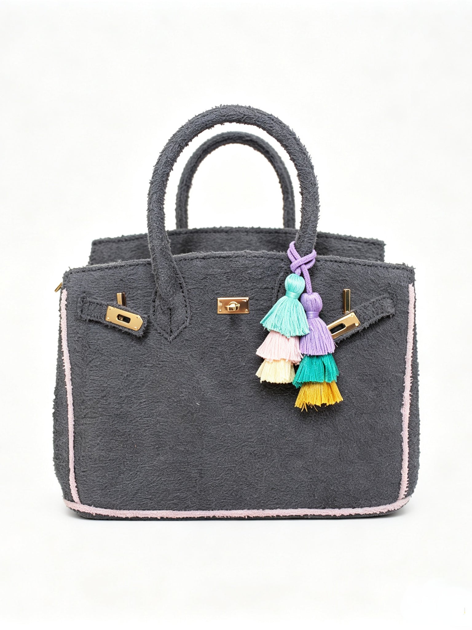 Seaside Terrycloth Tote - SLATEGREY