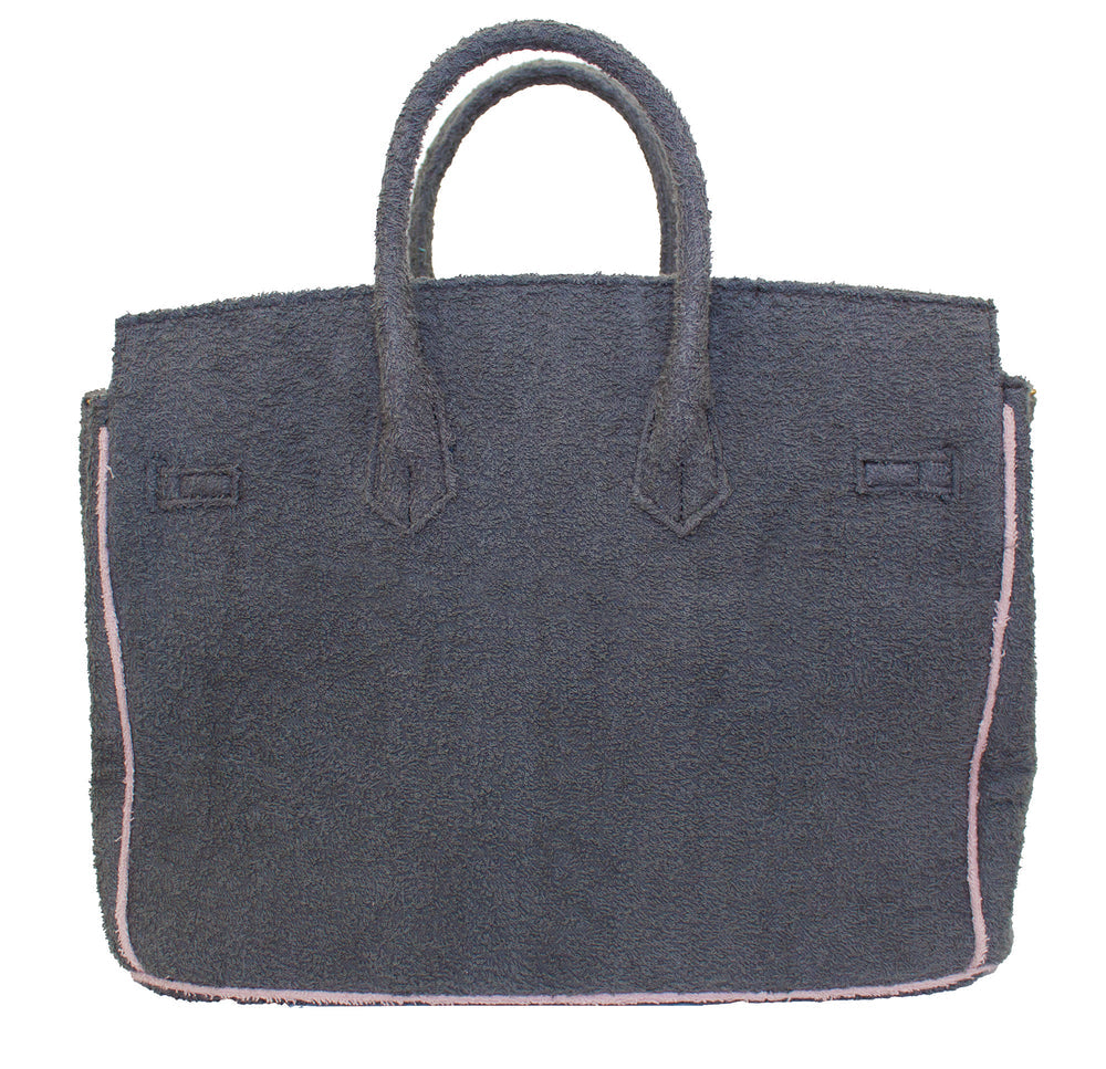 Seaside Terrycloth Tote - SLATEGREY