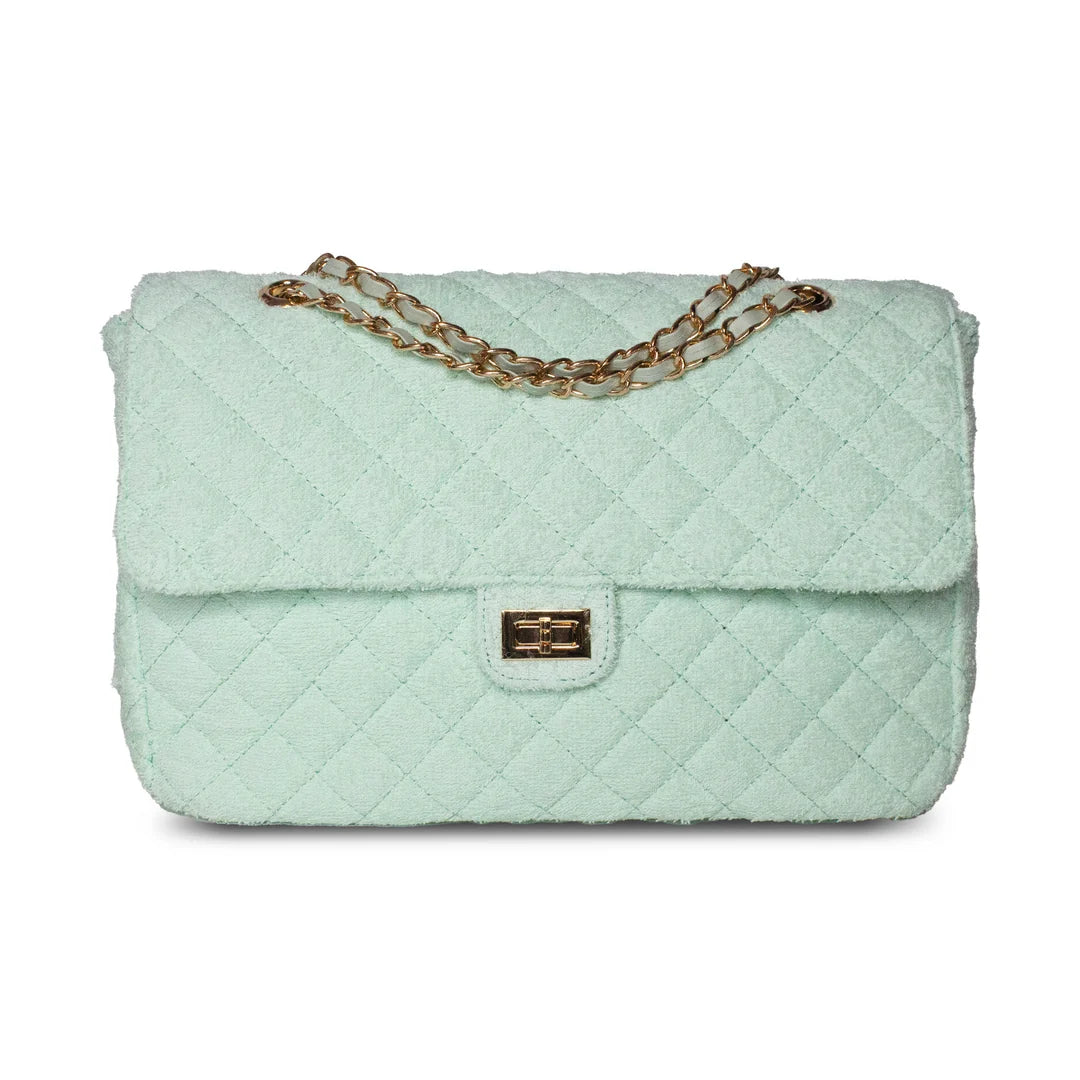 Shoreline Terry Cloth Shoulder Bag Medium - Sea Glass