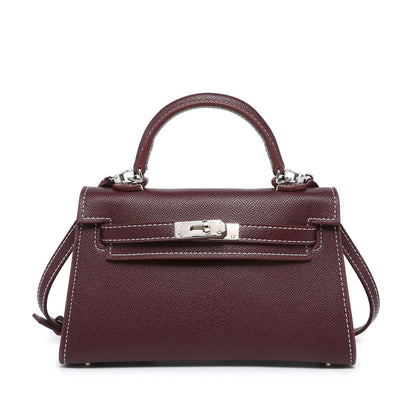 FORPEXIAL Women Mini Leather Satchel Bags Shoulder Purses Top Handle Handbags Ladies Designer Purses