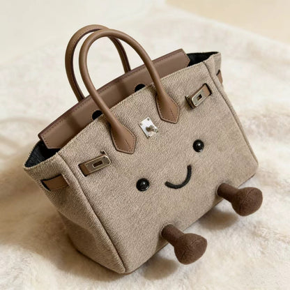 Classic Denim Khaki Fluff BK Bag